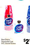 Best Party - P - Best Cups Choice - ? - - - - 20 CUPS Cold Cups 20cups Best Choice Disposable Cups $2 1 20 Ct, Selected Varieties