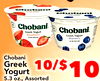 SALY NATURAL Chobani. - Chobani. - - - - Greek Yogurt - - Strawberry Greek Yogurt Blueberry - the Chobani Greek 10/$ Yogurt 10 5.3 oz., Assorted