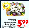 India Farmed 16-20ct. Peeled & Deveined Raw Shrimp Camarón Crudo Pelado 599 lb.