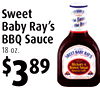 3
Sweet
Baby Ray's
BBQ Sauce
18 oz.
$389