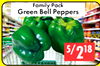Family Pack Green Bell Peppers 5/218