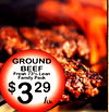 GROUND BEEF Fresh 73% Lean Family Pack $ 3 29 /Lb.