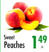 Sweet
Peaches
149
Lb.