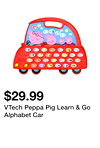 VTech Peppa Pig Learn & Go Alphabet Car