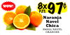 WOW! 8x PZS. Naranja Navel Chica SMALL NAVEL ORANGES