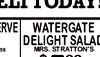 RVE WATERGATE DELIGHT SALAD MRS. STRATTON'S