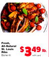 Fresh, All?Natural St. Louis Ribs