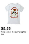 here comes the sun' graphic tee