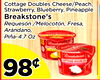 22
Cottage Doubles Cheese/Peach,
Cottage Doubles Cheese/Peach,
Strawberry, Blueberry, Pineapple
Strawberry, Blueberry, Pineapple
Breakstone's
Breakstone's
Requesón /Melocotón, Fresa,
Requesón /Melocotón, Fresa,
Arándano,
Arándano,
Piña-
Piña-4.7 Oz
4.7 Oz