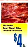 Beef Short Rlbs $4