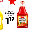 Kurtz Ketchup 24 oz. TOMATO KETCHUP