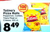 100 count Totino's - 103 Pizza Rolls ROLLS Pepperoni, Combo, Triple Meat or Totino's Cheese, 100 ct. PIZZA ROLLS 849 -