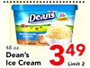 Dean's NO Homemade Vanilla 48 oz. Dean's 3 49 Ice Cream Limit 2