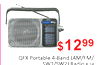OFX - $1299 QFX Portable 4-Band (AM/FM/ SW1/SW2) Radio R-24