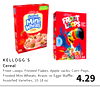 KELLOGG'S
Cereal
Froot Loops, Frosted Flakes, Apple Jacks, Corn Pops,
Frosted Mini Wheats, Krave, or Eggo Wafle,
Assorted Varieties, 10-18 oz.
4.29