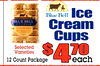 Blue Bell' Ice Cream Cups Selected Varieties 12 Count Package $470