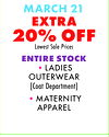LADIES OUTERWEAR