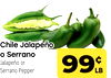 Chile Jalapeño o Serrano