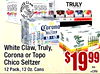 WHITE HARD SELTEER CLAW TRULY 100 Corona SELTZER - - - White Claw, Truly, - Topo - hico HARD SELTZER Corona or ???? - - .. Chico Seltzer 12 Pack, 12 Oz. Cans +CRV ea.