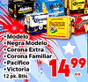 Corona Modelo Modelo Corona - CLARA Modelo Negra Modelo Corona Extra Corona Familiar Pacifico Victoria 12 pk. Btls. 1499 ea.