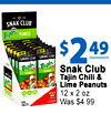 EST 1994 SNAK CLUB tajín PEANUTS NEW! NEW! - SNAK CLUB 49 SNAK CLUB - $2 tajín tajín PEANUTS PEANETS Snak Club Tajin Chili & Lime Peanuts - adidas - - - 12 X 2 oz Was $4.99