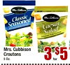 Classic Seasoned Caesar Salad Restaurant Style Mrs. Cubbison Croutons 5 Oz. 3 $5 for