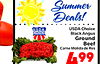 Summer Deals! USDA Choice U.S.D.A BlackAngus Ground Beef Carne Molida de Res 499