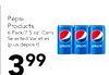 Pepsi Products 6 Pack/7.5 oz. Cans Selected Varieties (plus deposit) pepsi pepsi pepsi 399