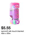 sanrio® silk touch blanket 40in x 50in