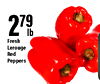 Fresh Lerouge Red Peppers