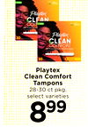 Playtex Clean Comfort Tampons