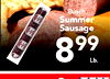Busch Summer Sausage 899 Lb.