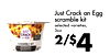 Just Crack an Egg scramble kit selected varieties, 3oz. JUST CRACK an EGG - SCRAMBLE KIT PROTEIN PACKED 2/$4