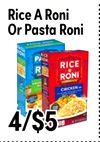 Rice A Roni Or Pasta Roni PASTA RICE - RICE R RONI ANGEL CHICKEN 4/$5
