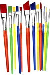 Apple Barrel® Easy Grip Brush Set 12-Pack