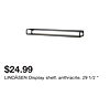 LINDÅSEN Display shelf, anthracite, 29 1/2 "