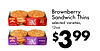 Brownberry Sandwich Thins THINS selected varieties, 12oz. THINS $399