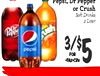Pepsi, Dr Pepper or Crush Soft Drinks 2 Liter ush 3/$ pepsi FOR -TAX-CRV 5