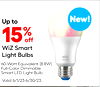 Up to 15% off WiZ Smart Light Bulbs