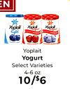 N Yoplait Yoplait Yoplait original light mountain blueberry Yoplait Yogurt Select Varieties 4-6 oz 10/$6