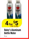 Raley's Aluminum Bottle Water