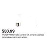 TRÅDFRI Remote control kit, smart wireless dimmable/color and white spectrum, E26
