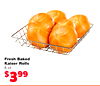 Fresh Baked Kaiser Rolls