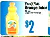 Orange Juice $2