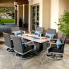 SunVilla Leyton 7-piece Fire Outdoor Seating Set