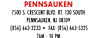 PENNSAUKEN 7500 S. CRESCENT BLVD. RT. 130 SOUTH PENNSAUKEN, NJ 08109 (856) 663-3233 . FAX: (856) 663-5325 7AM - 10 PM