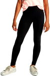 Justice Girl's Everyday Faves Solid Full Length Legging, Sizes XS-XLP