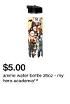anime water bottle 26oz - my hero academia™