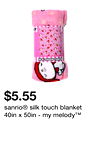 sanrio® silk touch blanket 40in x 50in - my melody™