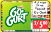 4 ct. cups 24 oz. Yoplait Go Go Gurt GURT 2/ 500